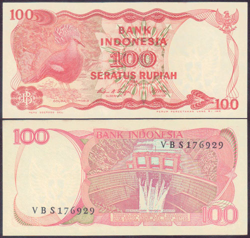 1984 Indonesia 100 Rupiah (Unc) L000037